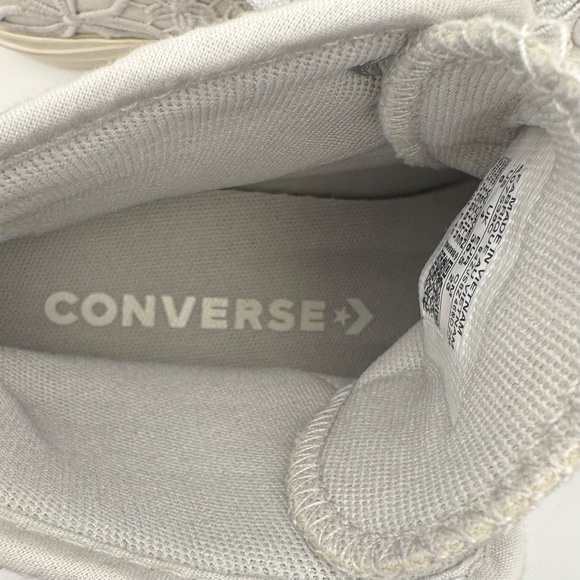 NWOT CONVERSE Chuck Taylor All Star High Top Platform Crocheted Sz 6 - Picture 12 of 12